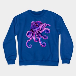 Lady Octopus Watercolor Crewneck Sweatshirt